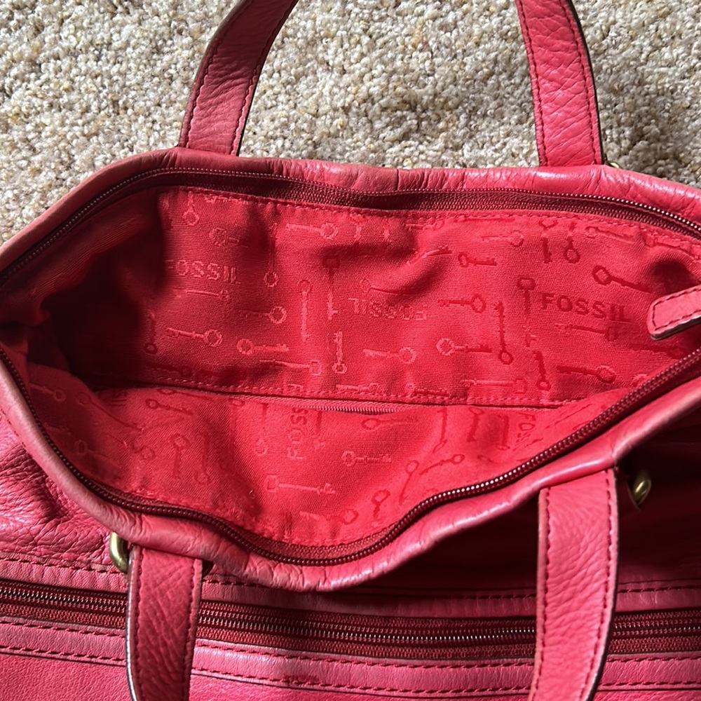 Authentic Fossil Explorer Foldover Crossbody Tote - Picture 6 of 7